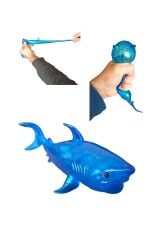 Yumuşak Fışkıran Köpek Balığı Stres Oyuncak Uzayan Streç Shark Köpekbalığı 20cm.