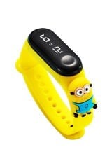 Minions Karakterli 3D Çocuk Saati Dijital Ekranlı Minions Çocuk Saati
