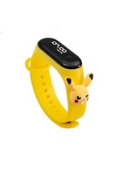 Pokemon Karakterli 3D Çocuk Saati Dijital Ekranlı Pikachu Çocuk Saati