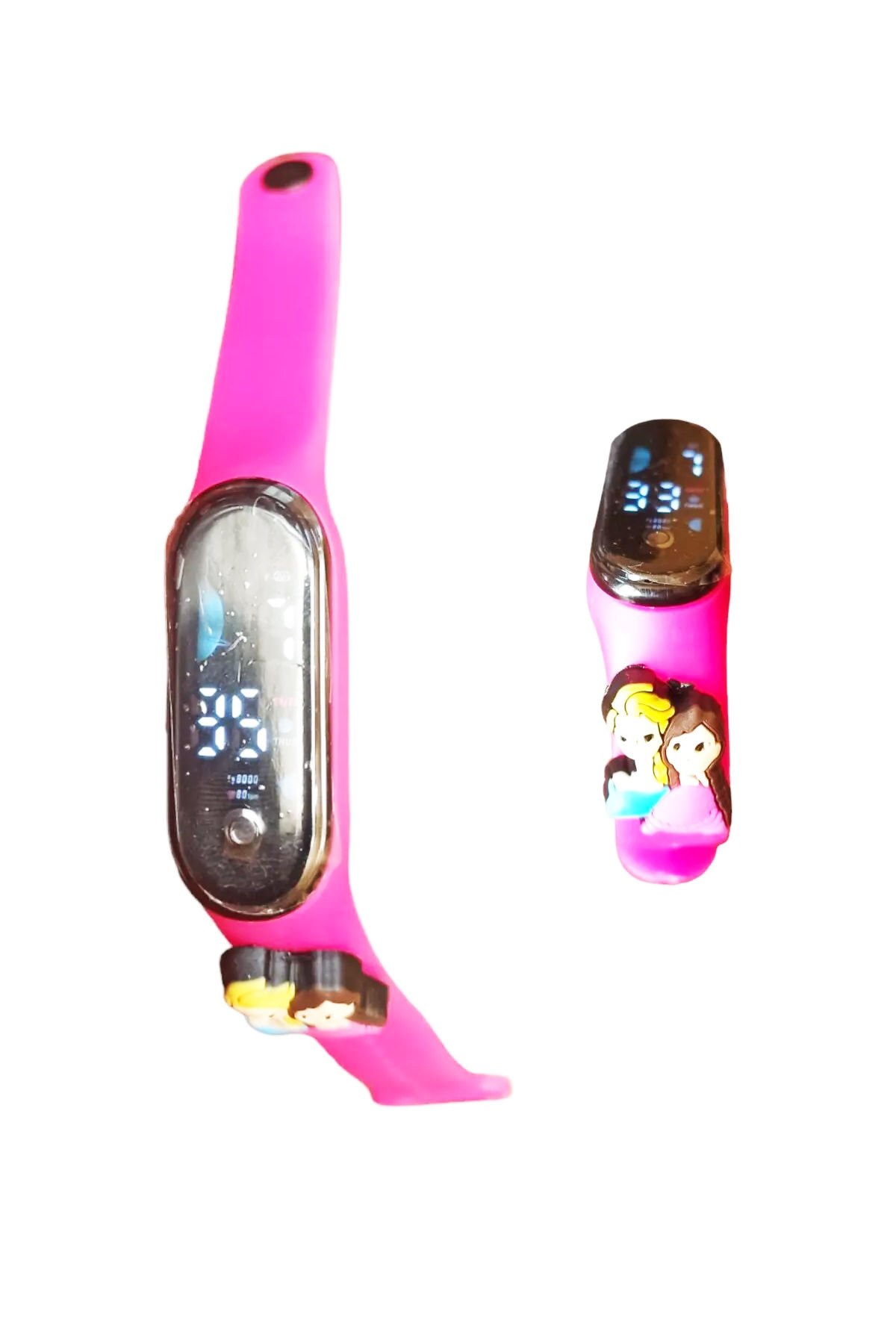 Frozen Karakterli 3D Çocuk Saati Dijital Ekranlı Frozen Anna Elsa Çocuk Saati