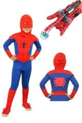 Eğlenceli Duvar Tırmanma Maceraları için Spiderman Kostüm ve Vantuz Atan Eldiven Seti! 10-12