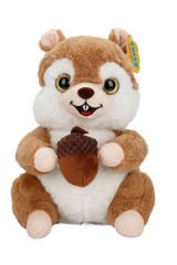 30 cm Boyunda Yumuşak Dokulu Sevimli Peluş Sincap