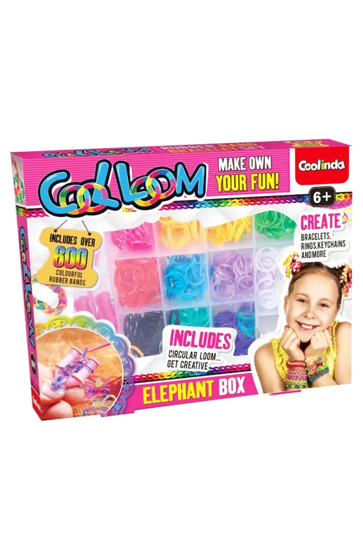Renklerin Dansı: Kendi Bilekliğini Tasarla! Cool Loom Elephant Box