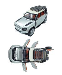 Çocuklar ve Yetişkinler için Metal Arazi Aracı 1:22 Ölçek Tüm Kapıları Açılabilen Işıklı Sesli
