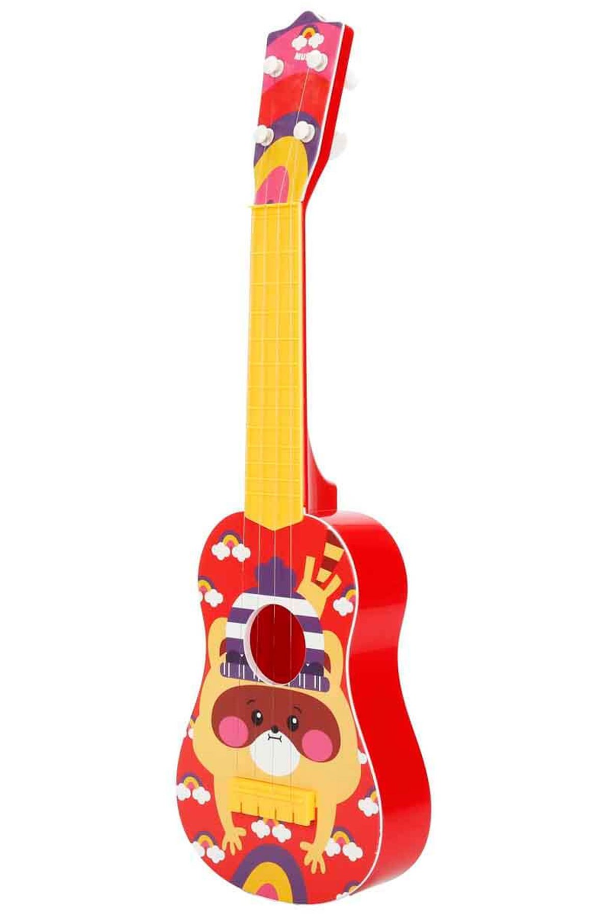 Küçük Müzisyenlere Özel! Hayvan Desenli Ukulele Gitar 55 cm