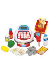 Minik Marketçiler için Işıklı ve Sesli Oyuncak Yazar Kasa Seti!
