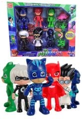 Pjmasks Pijamaskeliler Pj Kedi Çocuk Baykuş Kız Kertenkele Çocuk Gece Ninjası 10 Parça Figür Seti