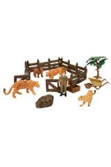 Aslan, Leopar, Goril ve Daha Fazlası! Wild Life Çiftlik Seti