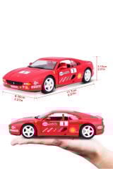 Hem Oyuncak Hem Koleksiyon: 1:24 Ferrari F355 Challenge Metal Araba