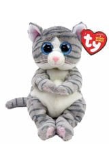 TY Peluş Gri Tekir Kedi Mitzi 20 cm - En Sevimli Arkadaşınız!