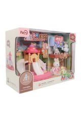Kaydıraklı Eğlence: Bay Dreamy Tavşan Ailesi Parkı Seti