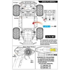 Uzaktan Kumandalı Full Fonksiyon 1:14 Şarjlı 2.4G Off-Road Araba ile Sınırları Zorlayın!