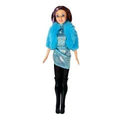 En Güzel Sarışın Bebek - 29Cm Parlak Elbiseli Oyuncak Bebek