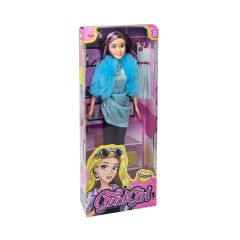 En Güzel Sarışın Bebek - 29Cm Parlak Elbiseli Oyuncak Bebek