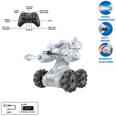 Full Fonksiyon Uzaktan Kumandalı Robot Araba - Buhar ve Roket Atan