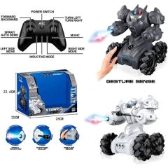 Full Fonksiyon Uzaktan Kumandalı Robot Araba - Buhar ve Roket Atan