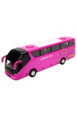 Sesli ve Işıklı Die Cast Çek Bırak Otobüs 19 cm: Şehrin Neşesi Minyatürde!