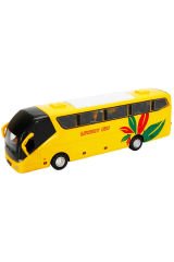 Sesli ve Işıklı Die Cast Çek Bırak Otobüs 19 cm: Şehrin Neşesi Minyatürde!