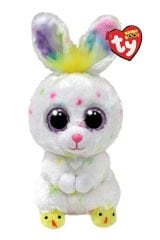 TY Dusty - Beyaz Tavşan 15 cm: Yumuşaklığı ve Neşesiyle Kalbinizi Çalacak!