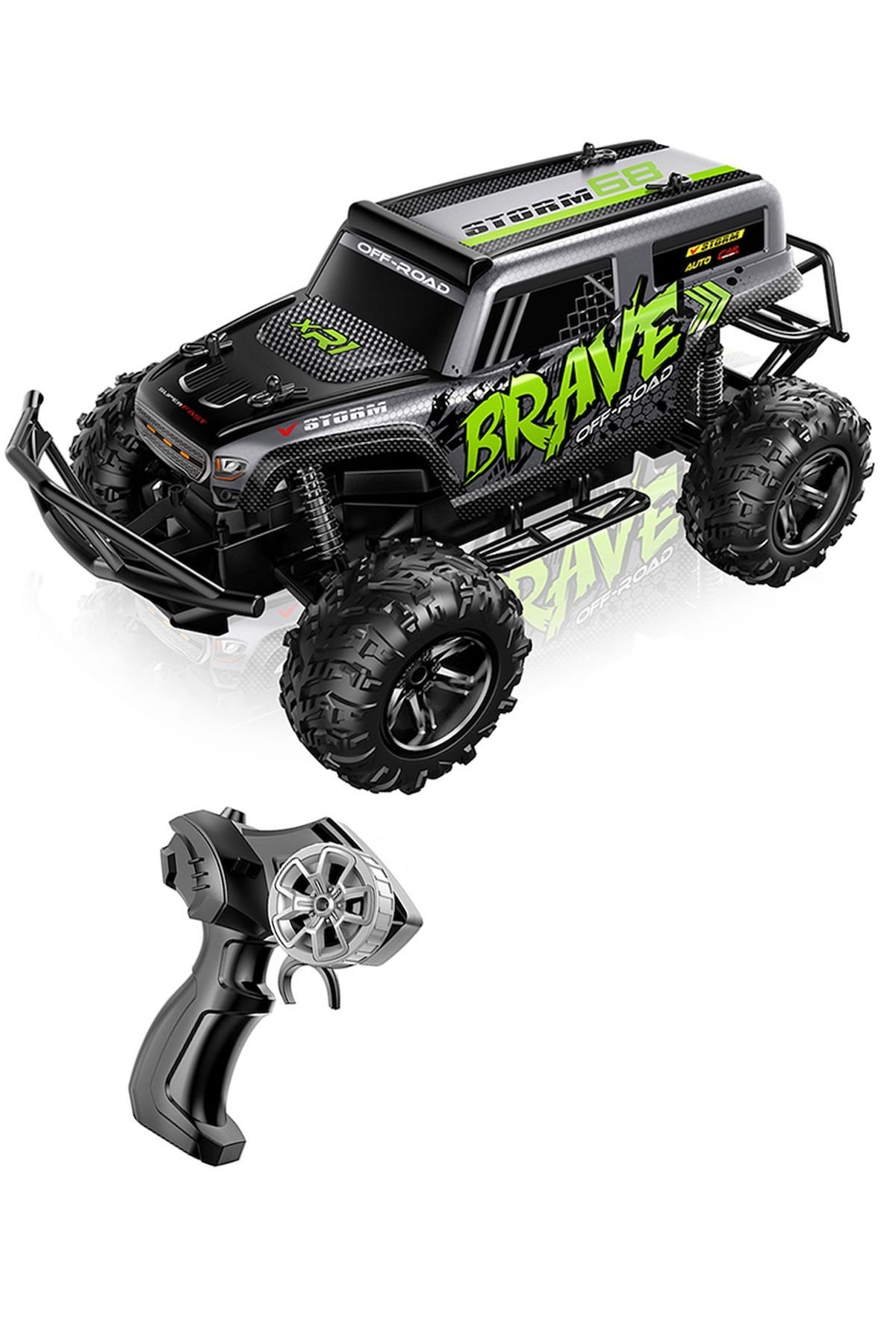 Gerçek Off-Road Deneyimi: Uzaktan Kumandalı Şarjlı 2,4G Full Fonksiyon Storm Jeep!