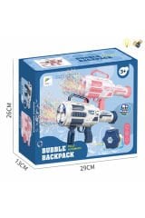 Şarjlı Baloncuk Makinesi Otomatik Işıklı Büyük Boy 41cm + 500ml Baloncuk Suyu