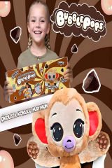 Bubble Pops Chunky Cocoa Monkey: Kokusuyla Büyüleyen Şişme Peluş Maymun!