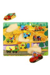 Tutmalı Bultak Ahşap Puzzle Araçkar ile El Becerilerini Geliştirin!