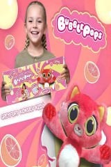 Bubble Pops Grapefruit Glimmer Cat: Kokusuyla Büyüleyen Şişme Peluş Kedi!
