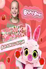 Bubble Pops Strawberry Snuggle Bunny: Kokusuyla Büyüleyen Şişme Peluş Tavşan!