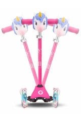 3 Tekerlekli Unicorn Işıklı Mini Cruiser Scooter ile Her Yolculuk Bir Masal!