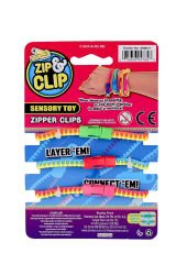 Zip Clip Zipper Clips 3lü Duyusal Oyuncak Fermuarlı Bilezik Seti: Fermuarları Açıp Kapayarak Odaklanın, Rahatlayın!