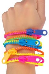 Zip Clip Zipper Clips 3lü Duyusal Oyuncak Fermuarlı Bilezik Seti: Fermuarları Açıp Kapayarak Odaklanın, Rahatlayın!